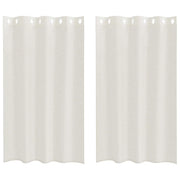 Tenda in Velo con tende 2 pz Crema 175 x 140 cm Poliestere