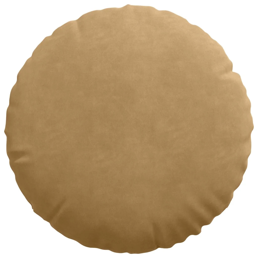 Cuscini per Seduta 2 pcs Marrone Ø 40 x 13 cm Velluto