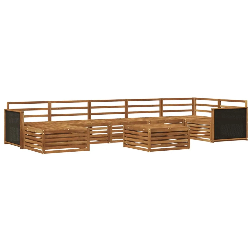 Set di divani da esterno 8 pz Naturale 3383642