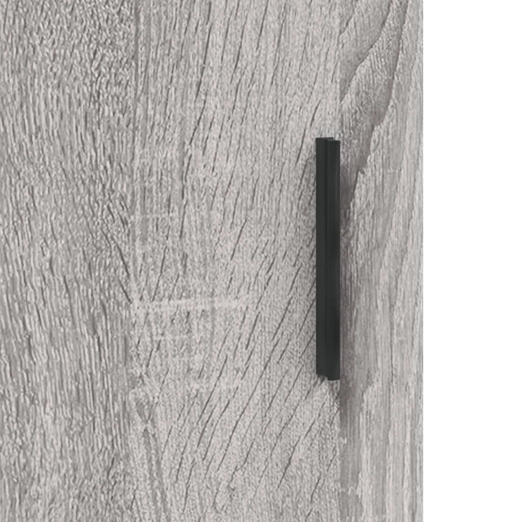 Buffet credenza cassettiera armadio mobile contenitore organizer cucina soggiorno salotto rovere Sonoma alto 34,5 x 34 x 180 cm legno ingegnerizzato grigio 02_0035329