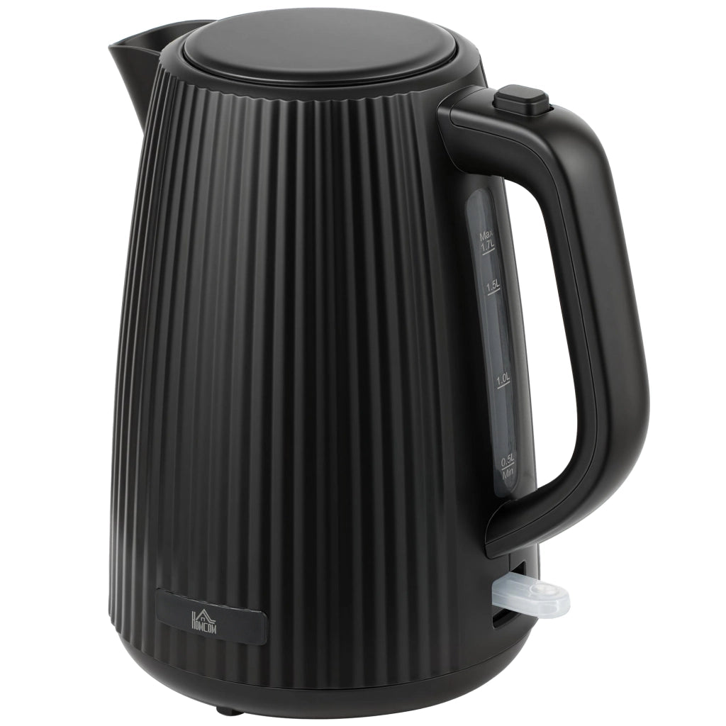 Bollitore Elettrico 1,7L 2200W ¨C Zephmum ¨C Nero con Filtro Anticalcare e Base Girevole 360¡ã