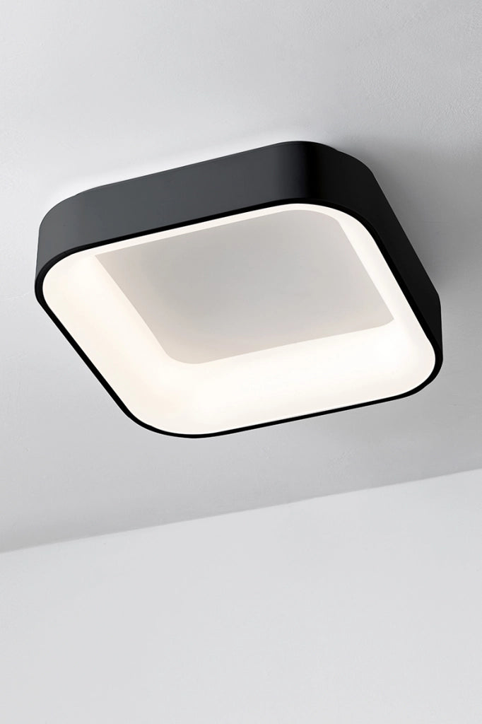 CHOPIN - Sospensione Quadrata a LED 60W, 3000K, Luce Calda, Struttura in Metallo Bianco, Diffusore in Metacrilato, IP20 - Rossini Group