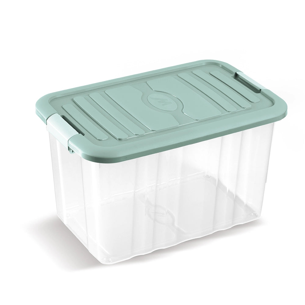 CONTENITORE SALVASPAZIO "EVERBOX" CON COPERCHIO + CLIPS RETTANGOLARE MIS. "M"  MHOME 10.3107.1.06.M