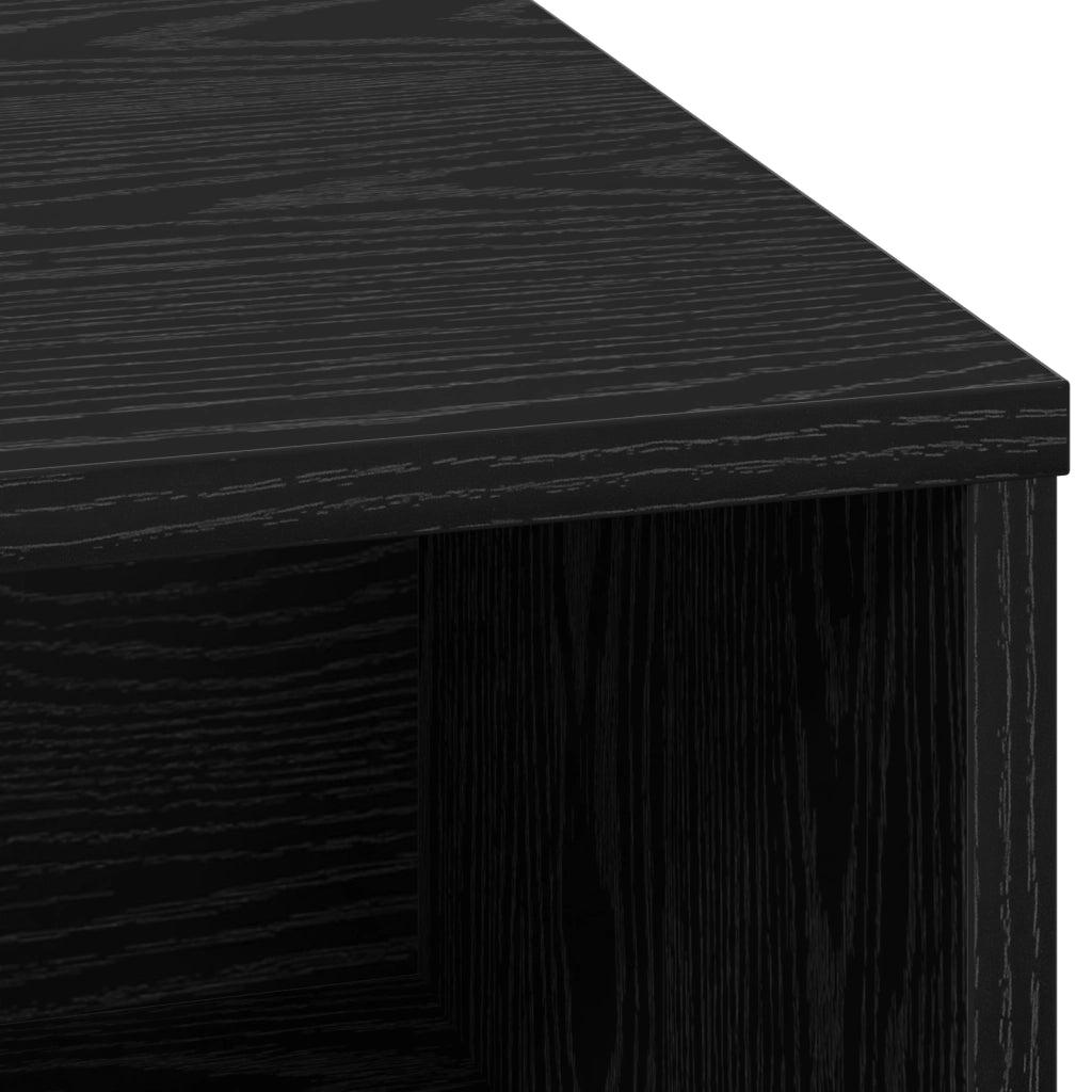 Mobile con LED Rovere Nero 71x34,5x75 cm Legno ingegnerizzato