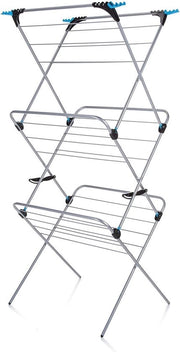 Asseccoletto a 3 fasi con lavatrice pieghevole - Blu Cromo / Argento