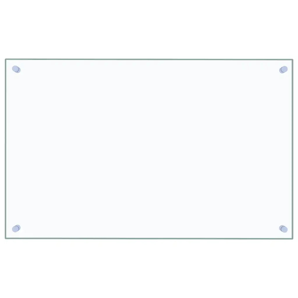 Paraschizzi per Cucina Trasparente 80x50 cm in Vetro Temperato CFW5003470