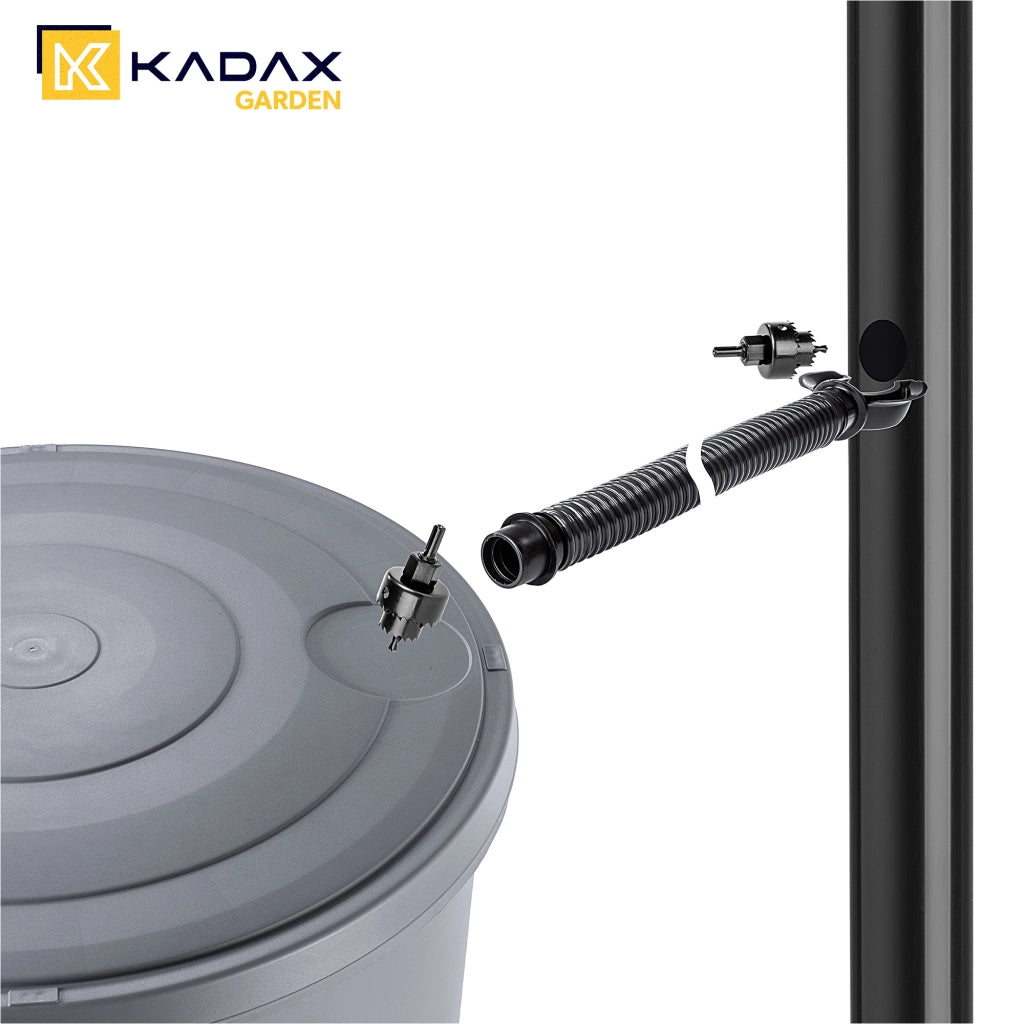 Kit di collegamento per serbatoio di acqua piovana KADAX da 200 litri