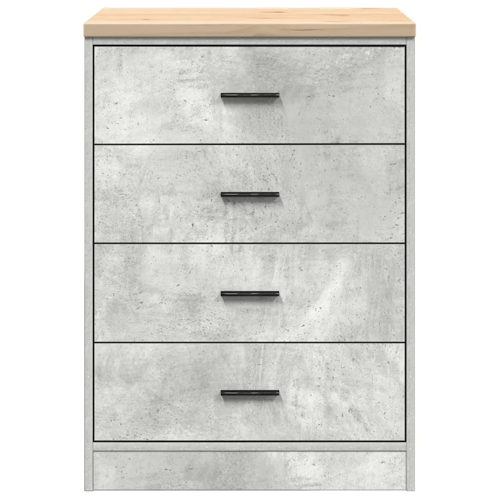Armadietto da Garage Grigio cemento 60x51x85 cm CFW1112489