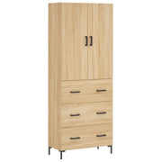 Credenza | Madia | Buffet da pranzo | Armadio da pranzo Rovere Sonoma 69,5x34x180 cm in Legno Multistrato