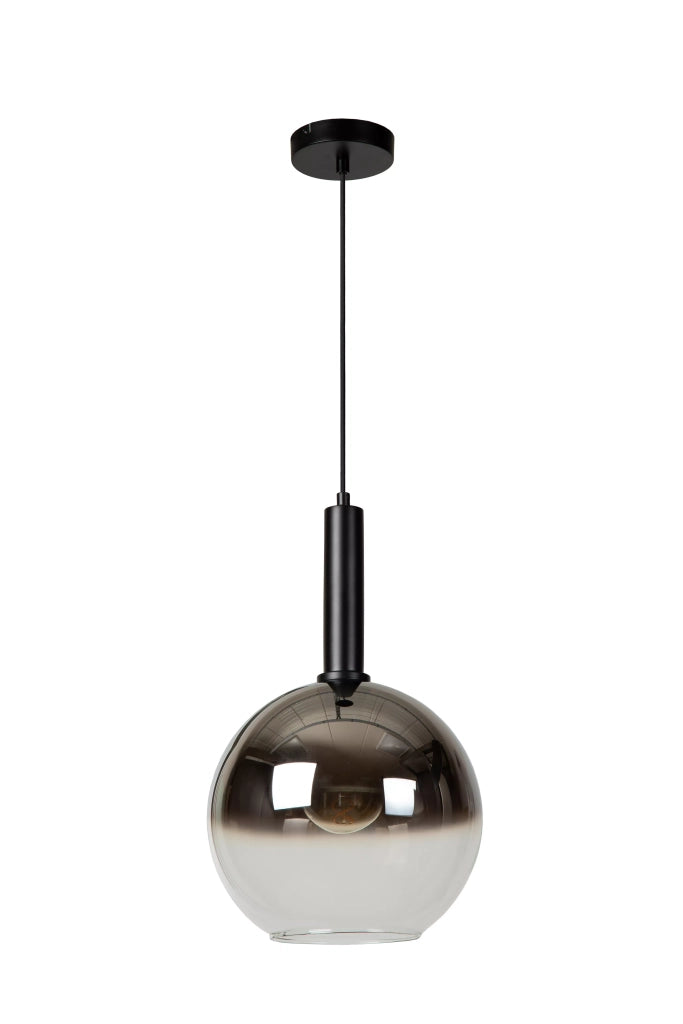 Lampada a sospensione sfera vetro fumé 30cm E27 Lucide