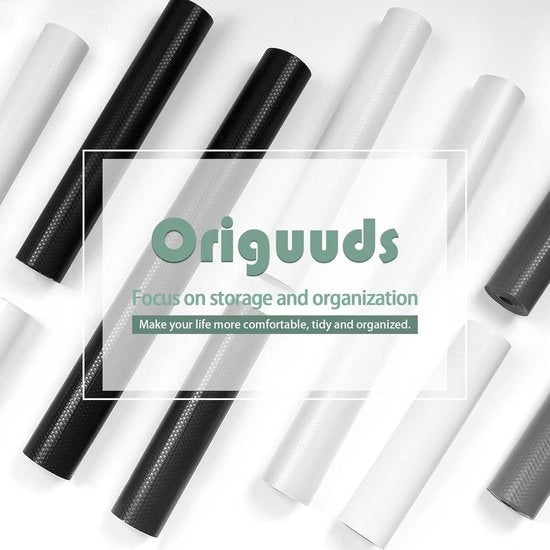 Matte Antiscivolo in EVA - Rivestimento per Porte Frigorifero e Cucina - Non Adesivo - Nero - 60cm x 600cm