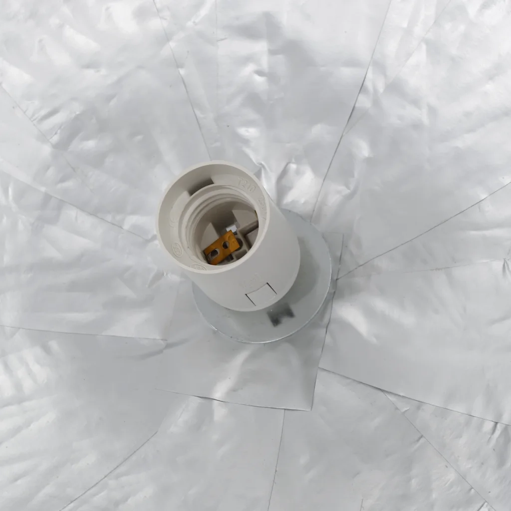 Lampadario da Soffitto Bianco e Argento Ã˜50 cm E27 cod mxl 58503