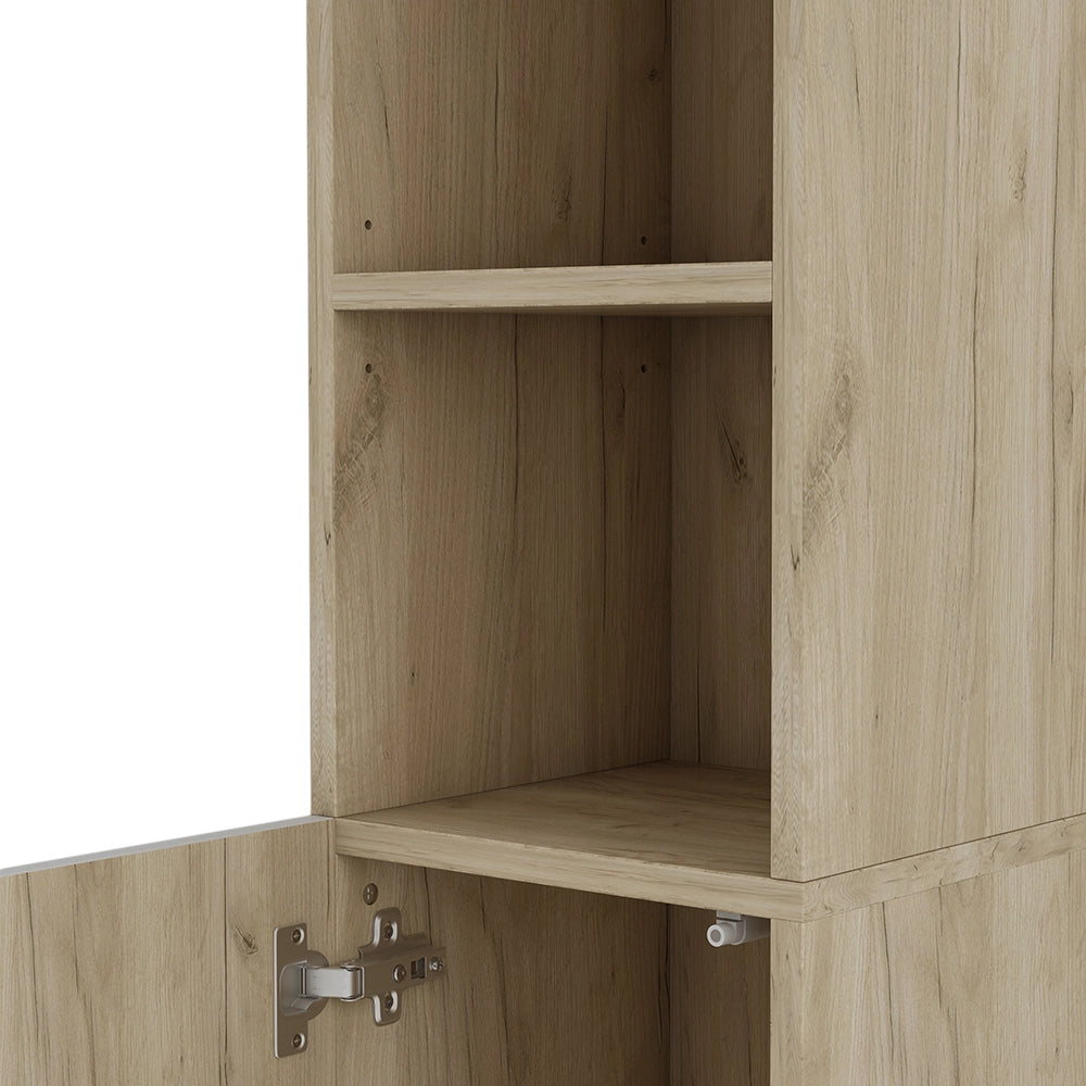 Vicco Armadio per il bagno Bianco 30 x 189.5 cm con 2 ante e 3 scomparti