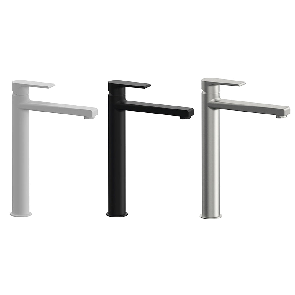 Miscelatore lavabo alto Mariani serie Artic in ottone spazzolato