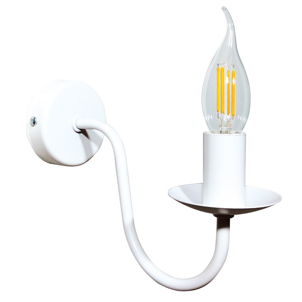 Applique 1xE14 Montatura Verniciata Bianco E-Energy Nicla
