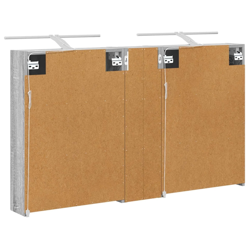 Set di Armadi da Bagno con lo scaffale 3 pcs 120 x 14,5 x 70 cm