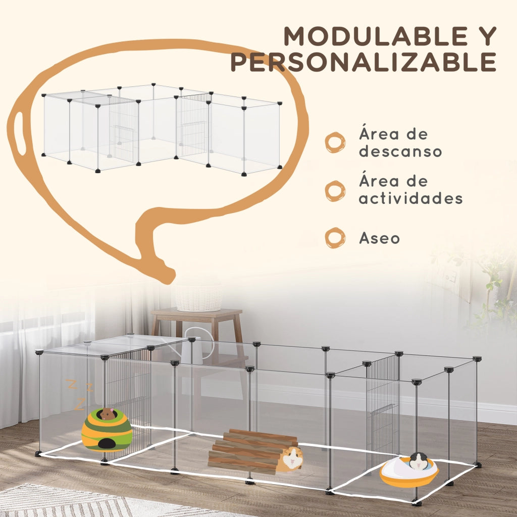 Recinto per Animali ¨C zephmum ¨C Grigio 175x70x45 cm