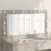 Specchio da Vanità Grigio cemento 100 x 55 x 18 cm Rettangolare 868304
