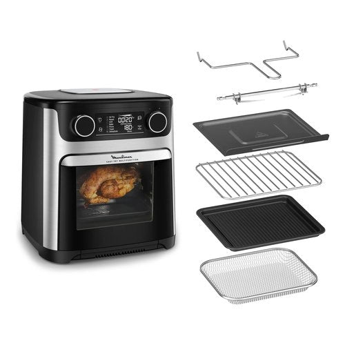 Moulinex easy fry multifunction , forno friggitrice ad aria 15l, 9 funzioni di cottura, doppia resistenza, 3 livelli di cottura - 1510002788