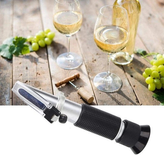 Refrattometro alta fattore di sicurezza - Test su gar e liquido zucchero - Compensazione di temperatura automatica - Alta durata - Indice di rifrazione preciso - Tester zucchero