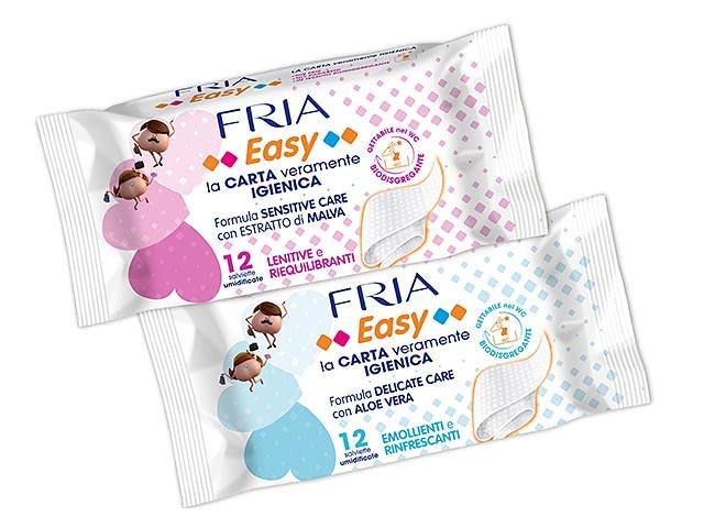 FRIA SALVIETTE CARTA IGIENICA 12PZ COLORI ASSORTITI