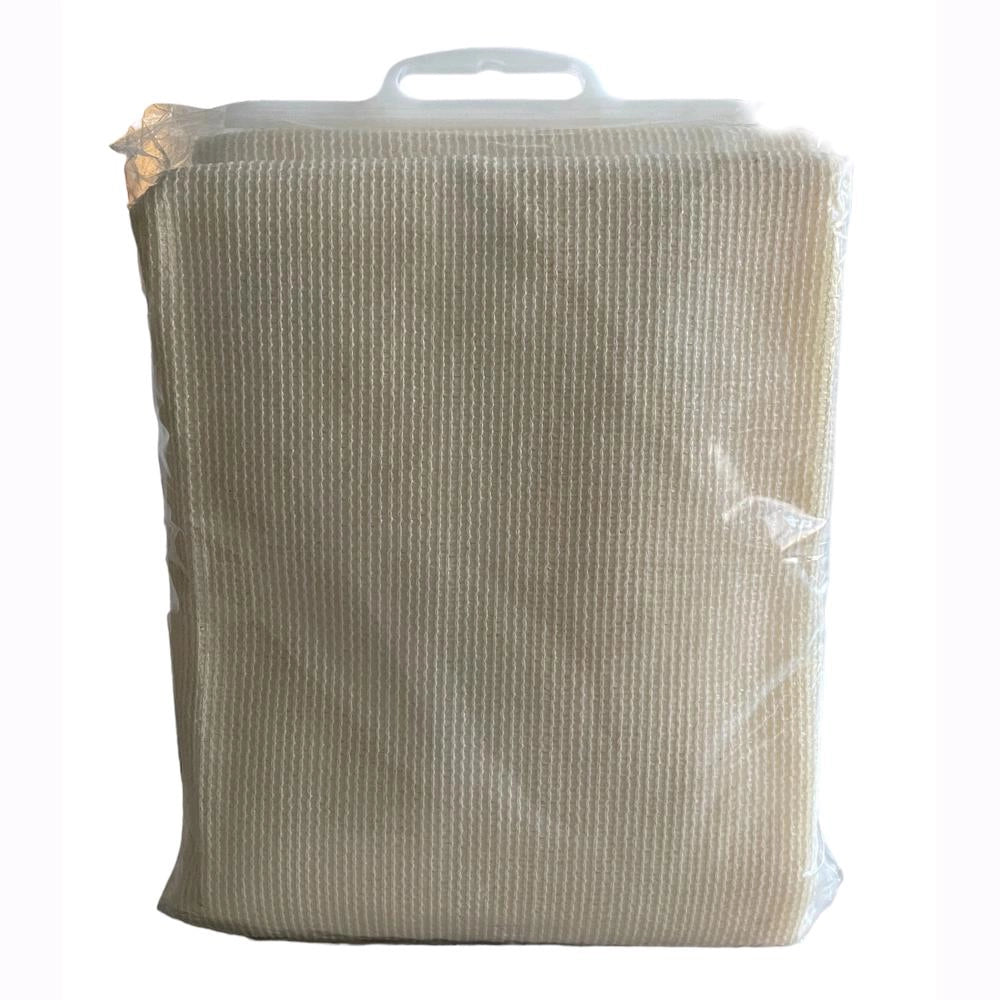 Telo Rete Ombreggiante Privacy per Balconi Ecrù Frangivista 160 gr/mq 90x600 cm