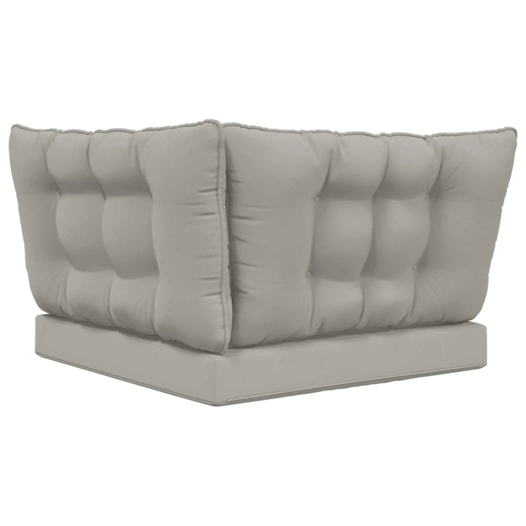 Cuscino per divano da esterno 3 pcs Grigio Poliestere