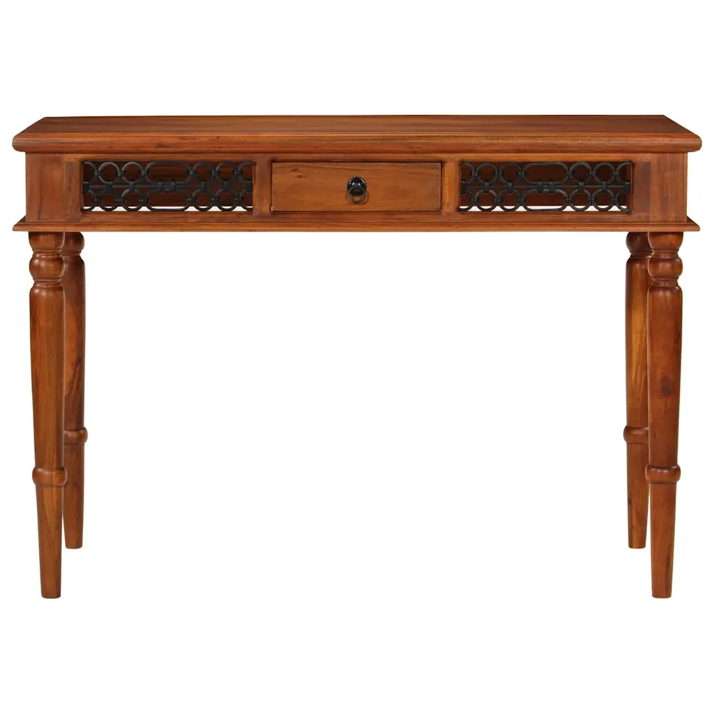 Scrivania | Tavolo da Ufficio con Cassetto 110x50x76 cm in Legno Massello di Acacia