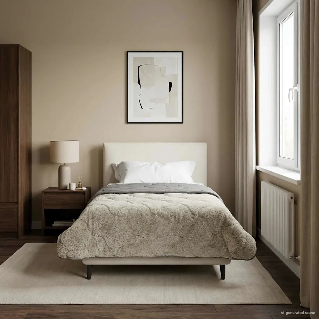 Duvet Invernale Trapuntato Grigio chiaro 140 x 220 cm