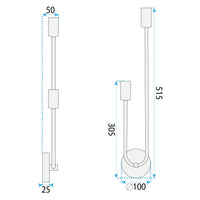 Lampada Da Parete APP1148-2W Gold