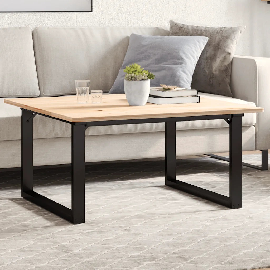 Telaio Gambe a O per Tavolino da Salotto 70x60x43 cm in Acciaio 357873