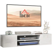 Mobile TV Muro Sospeso Contemporaneo ¨C Zephmum ¨C Bianco 140x30x30