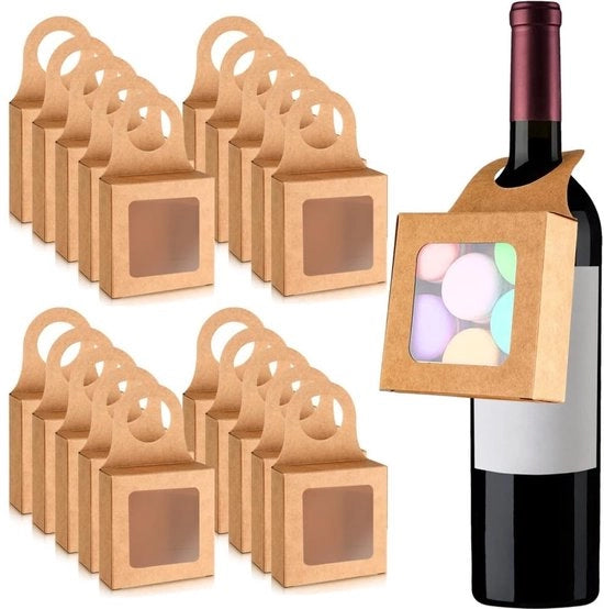 Decantaio a vino da 20 bottiglie - Cassetto con finestra - Design a cerchio - Apertura trasparente - Installazione facile - Adatto per dolci/caramelle/biscotti