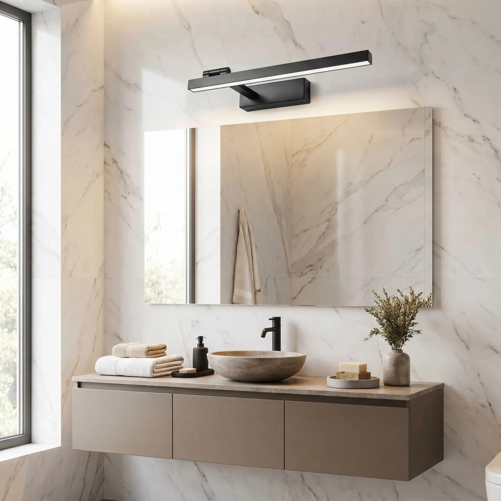 Applique Da Bagno Led Swe034-1w 40cm Black