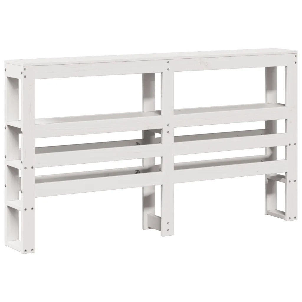 vidaXL Letto Anziani con Testiera Bianco 140x190cm Legno Massello Pino