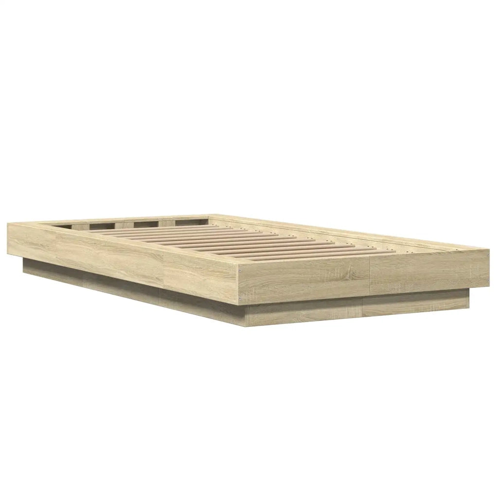 Struttura letto a pavimento Rovere Sonoma 80 x 210 cm 3429700
