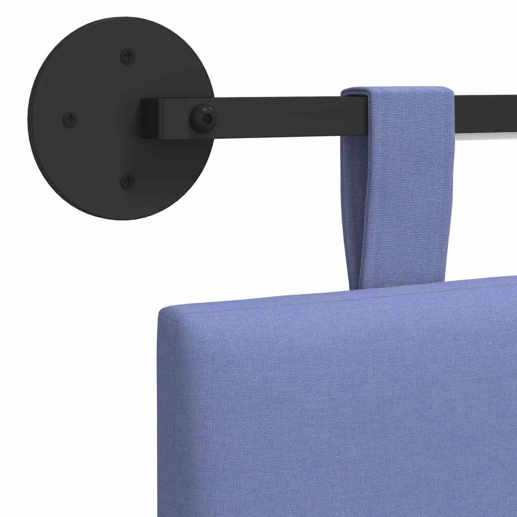 Testiera sospesa Con luce LED Blu jeans Tessuto