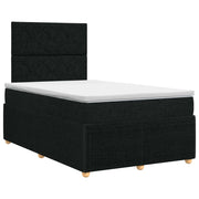 Letto box spring con materasso Nero 120 x 200 cm Tessuto 3454377