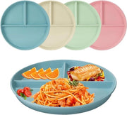 Piatti da dessert condivisi premium 4 pezzi per controllo porzioni - Piatti da dieta indeformabili - Piatti da dessert per adulti e bambini
