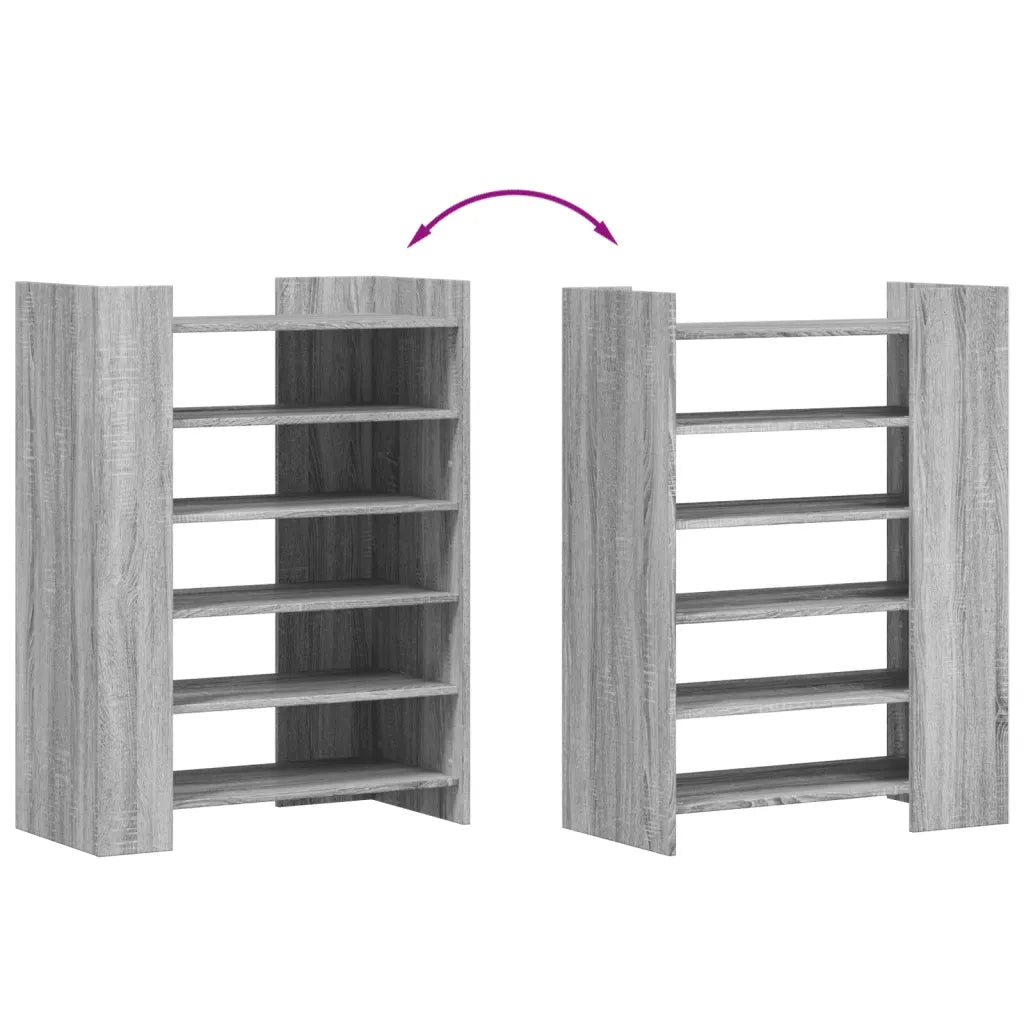 Scarpiera | Mobile per scarpe Grigio Sonoma 74,5x37,5x100 cm in Legno Multistrato