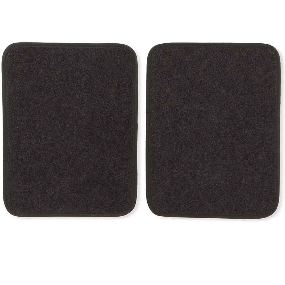 4x Tappeti Auto Tappetini Anteriori Posteriori in Gomma Moquette Universali Nero