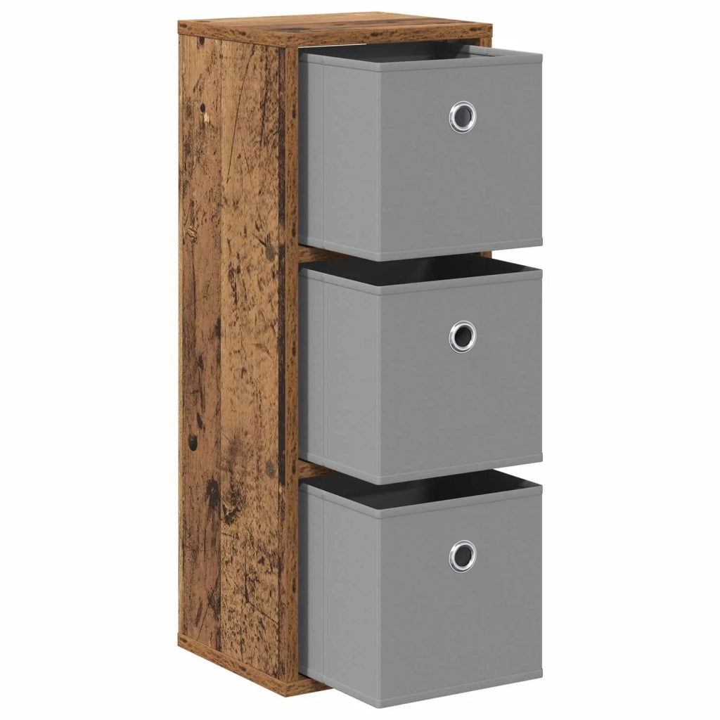 Credenza | Madia | Buffet da pranzo | Armadio da pranzo con cassetto Legno vecchio 25,5 x 22 x 69,5 cm