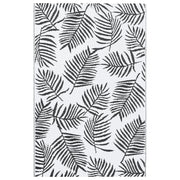 Tappeto da Esterni ARAKIL Bianco e Nero 120x180 cm in PP CFW2888740