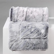 Panno imitativo di pelliccia - grigio antartico - 1 pezzo - 180 x 220 cm