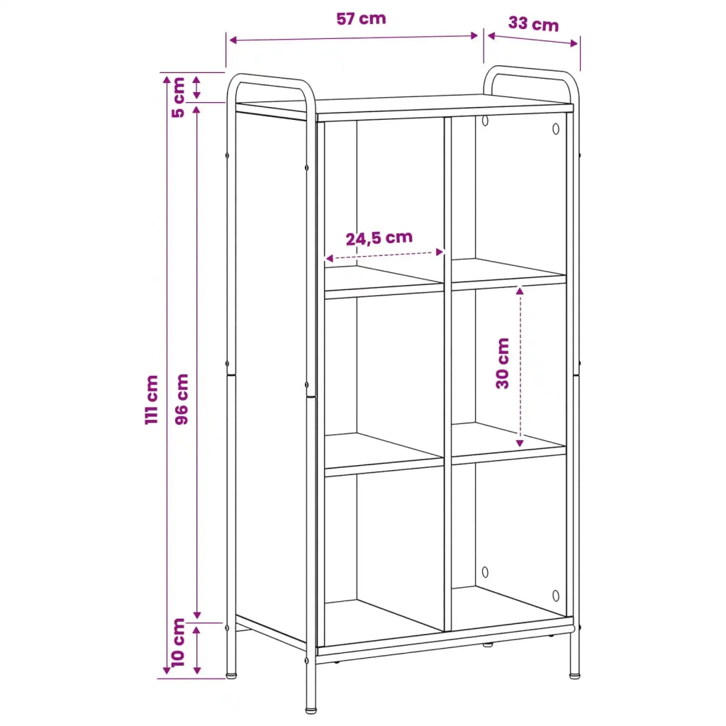 Armadio per Libri 57 x 33 x 111 cm Legno ingegnerizzato 8013957