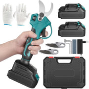 Snoeischaar elettrica 20 V con zaino - 2 x batteria 2000 mAh e caricabatterie - interruttore di sicurezza - grip morbido - diametro di taglio 30 mm