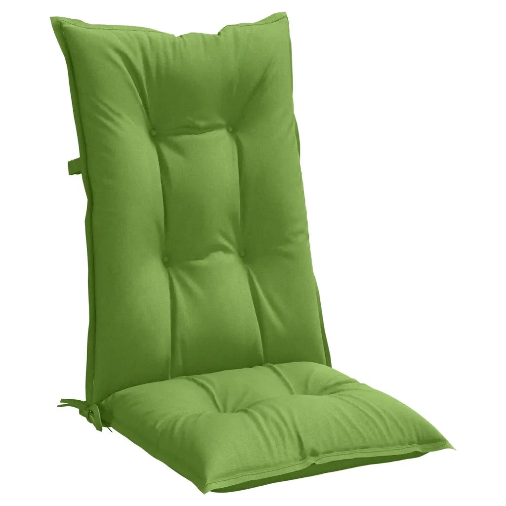 vidaXL Cuscini Sedia Schiena Alta 4 VerdeMélange 120x50x7 Tessuto