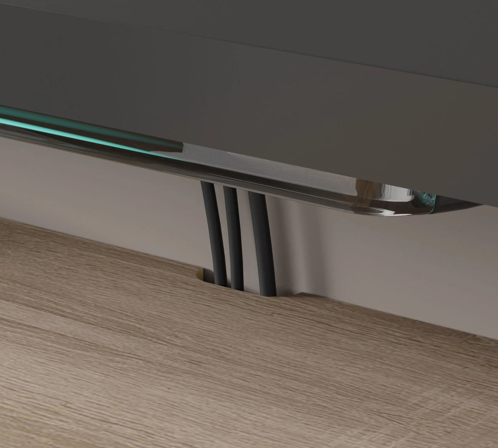 Mobile porta TV sospeso minimal DEDAL cm 90x22x20h  Rovere chiaro