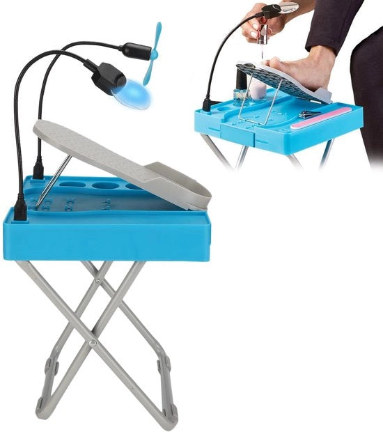 Sostegno per pedicure - Sostegno per piedi regolabile - Professionale e antiscivolo - Utile per anziani e donne incinte - Sostegno per pedicure in set - Incluso...