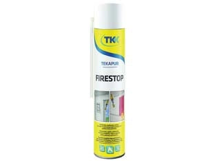 SCHIUMA POLIURETANICA TEKAPUR FIRESTOP- - ml.750 applicazione manuale - rosso - 2 pezzi TKK